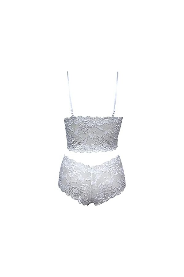Feiboyy Dés Coquins Costume à Trois Points pour Femmes Ajustables Infringues intéressantes Poitrine enveloppe de Dentelle Sex