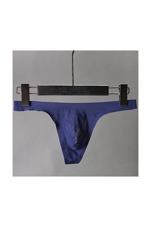 Boxer pour homme - Sous-vêtements tendance - Solide et sexy - Culotte sexy - Culotte sexy - Pour homme, bleu, XXL