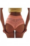 Aoklidil Hebe Lingerie Crochet Sous-vêtements Culotte Creux Sexy pour Femmes Culotte Dentelle Lacets, d-rose, L