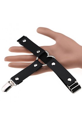 Bodhi2000 Porte-jarretelles sexy en forme de cœur pour femme, Noir , taille unique