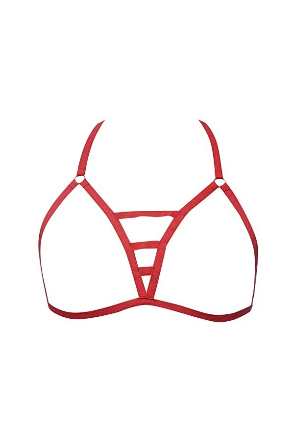 Lingerie Femme Sexy Ensemble Homme Sexy Hot y*2*k Femmes Sexy à Lacets Soutien-Gorge Noir découpe réglable Lingerie Soutien-G