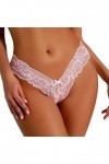 Lingerie Femme Sexy Ensemble Homme Sexy Hot y*2k Strings en Dentelle pour Femmes Sexy String en Dentelle Taille Basse sans Co