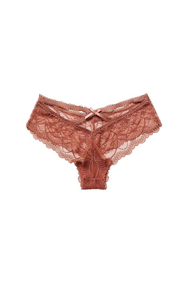 Culotte Sans Couture Femme Invisible Culotte En Dentelle Sexy Pour Femmes Couleur Unie Bord En Dentelle Ceinture CroiséE Culo