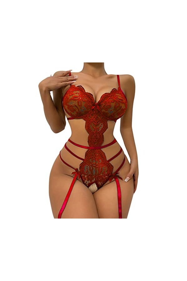 Générique Femme Dentelle Soutien-Gorge Push-Up Nuisettes Culotte Hot Sexy Coquine Érotique Sensuelle Coquin Sexy Hot Chaude S