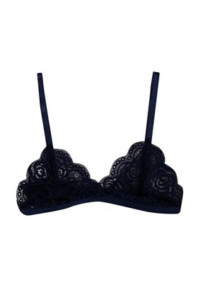 Lingerie Femme Sexy Ensemble Homme Sexy Hot y.2k Mode Femme Soutien-Gorge Haut Court rembourré Triangle Dentelle Florale Bral