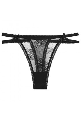 Générique String Femme Sexy Chic Hot Tanga Dentelle Culotte en Dentelle pour Femmes String Sexy pour Femmes Pantalon à Bretel