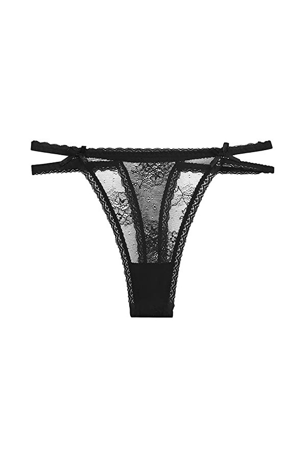 Générique String Femme Sexy Chic Hot Tanga Dentelle Culotte en Dentelle pour Femmes String Sexy pour Femmes Pantalon à Bretel