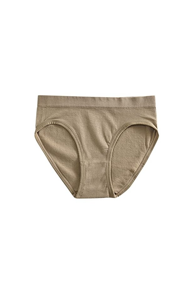 Tanga Femme en Pur Coton et Soie Shorts Coupe Confortable String Couleur Unie Culottes Taille Haute Culotte de Absorbante Men