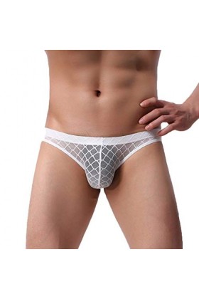 TDEOK Sous-vêtements Chemise Homme Sexy Hommes Dentelle Transparente Caleçon Coloré Sous-vêtements Confortable Sexy Offre quo