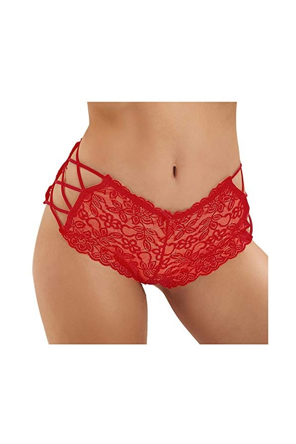 ADMAY 2023 New y22k Style Lingerie Taille Haute Dentelle sous-vêtements Plus Culottes pour Femmes Sexy Thong Dentelle Taille 