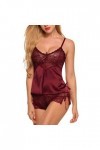 Ensemble Lingerie Feminine Sexy Slutty Hot Mini Robe Sensuelle Valentin sous Vêtements Grande Taille Chemise Transparentes Ou