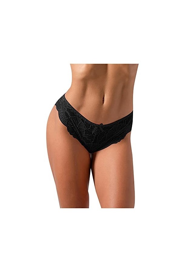 Générique Lingerie Sexy Femme Body et Combinaison Dentelle Creuse Crochet Culotte Dehors pour Les Femmes sous-vêtements Culot