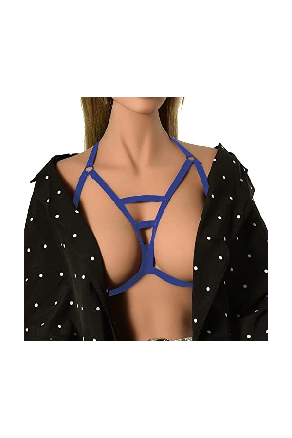 Lingerie Femme Sexy Ensemble Homme Sexy Hot y*2*k Femmes Sexy à Lacets Soutien-Gorge Noir découpe réglable Lingerie Soutien-G