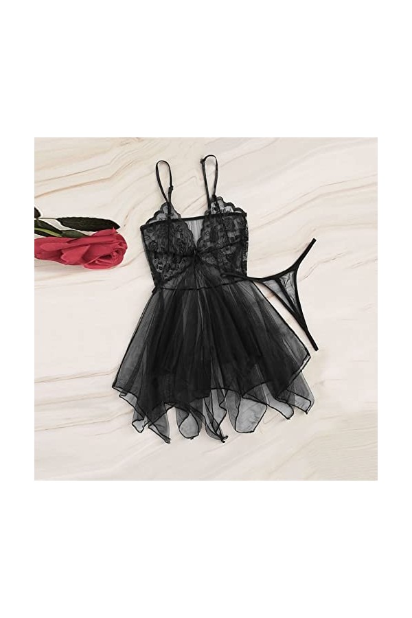 Lingerie Femme Sexy Ensemble Homme Sexy Hot y20k Femmes Dentelle Fluoroscopie Beauté Tulle Élégante Rêverie Lingerie Sexy Lin