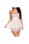 Générique Nuisette Sexy Femme Sexy Hot Chaude Nu Chemise de Nuit Femme Sexy Chic Teddy Babydoll Transparente Sexy Hot Nuisett
