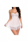 Générique Nuisette Sexy Femme Sexy Hot Chaude Nu Chemise de Nuit Femme Sexy Chic Teddy Babydoll Transparente Sexy Hot Nuisett