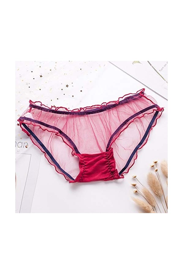 ADMAY 2023 Femme Sexy Ensemble Lingerie G-String Lingerie Dames personnalité Culotte Transparente Dentelle Sexy Maillage fémi