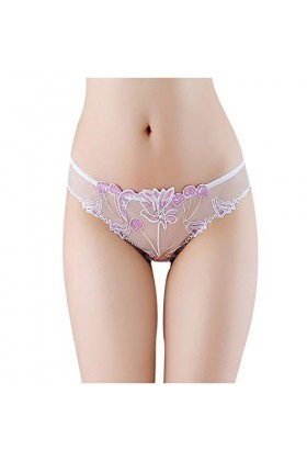 MKIUHNJ Corset Transparent Culotte, Sous-vêtements Femmes Creux Sexy Sous-vêtements Femmes Thongs Dentelle Dentelle Lingerie 