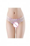 MKIUHNJ Corset Transparent Culotte, Sous-vêtements Femmes Creux Sexy Sous-vêtements Femmes Thongs Dentelle Dentelle Lingerie 
