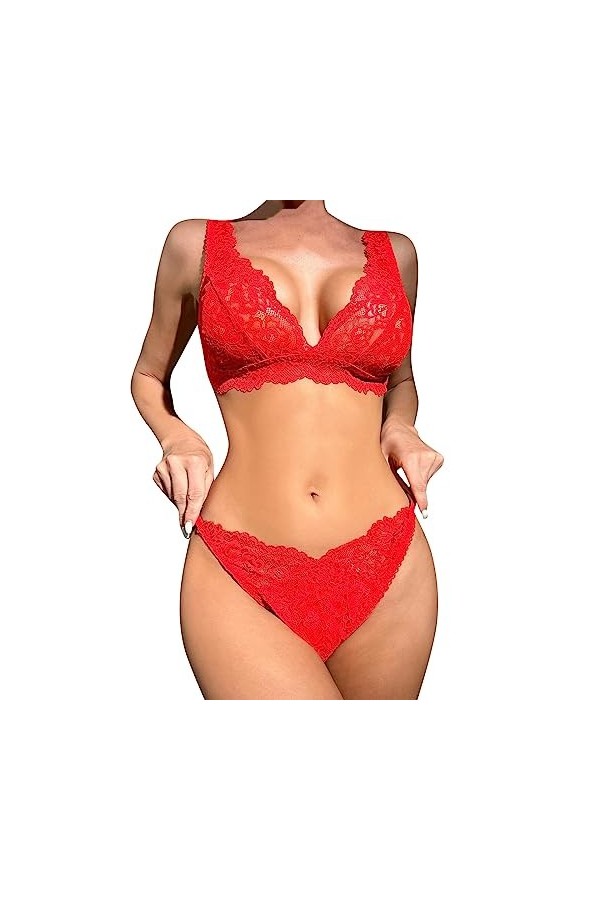Lingerie Erothique Sexy Ensemble de Soutien-Gorge Classique Ensemble Lingerie Femme 2 Pièce Sexy Ensemble de Lingerie Pas Che
