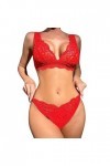 Lingerie Erothique Sexy Ensemble de Soutien-Gorge Classique Ensemble Lingerie Femme 2 Pièce Sexy Ensemble de Lingerie Pas Che