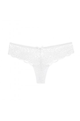 Strings Sexy pour Femmes Strings de Sport Sexy Culotte Respirante sans Couture Slip sans Complexe E1-White, S 