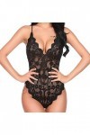 Lingerie Femme Sexy Ensemble See Through Nuisette Mini Robe Sexy Hot Harness sous Vêtements Ouverte Nuit Teddy Erothique Ense