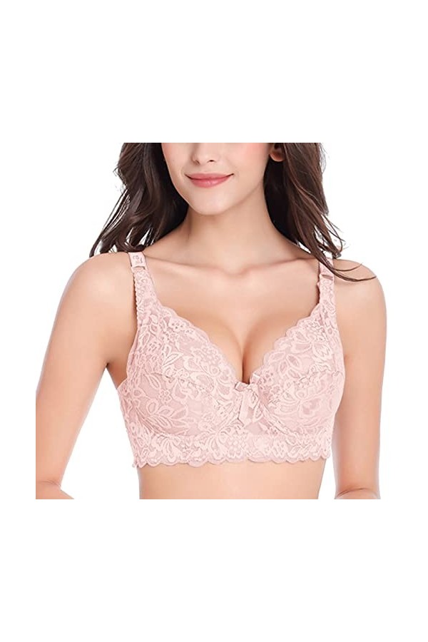 Lingerie Sexy Femme Coquine Hot Grande Taille sous-vêtement Sexy en Dentelle froncée pour Femmes avec Bretelles de Soutien-Go