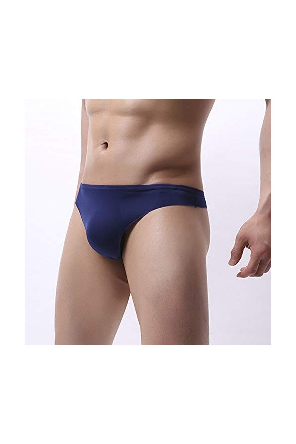 Générique Lingerie Homme Sexy Hot sous-vêtements pour Hommes Thong Seamless Low-Rise Sexy Quick-Dry Ice Silk sous-vêtements P