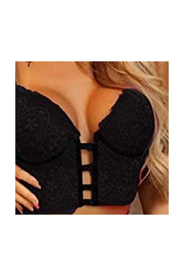 Femmes Soutien-Gorge et Culotte Ensemble sous-vêtements Taille Haute Sangles poupées Combinaison Fleur Dentelle sous-vêtement