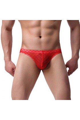 TDEOK Sous-vêtements Chemise Homme Sexy Hommes Dentelle Transparente Caleçon Coloré Sous-vêtements Confortable Sexy Offre quo
