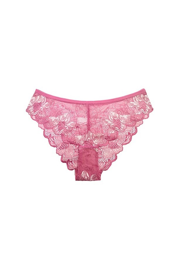 Lingerie Femme Sexy Ensemble Homme Sexy Hot y25k Femmes Culotte Rose Dentelle Transparent Évider sous-Vêtements Confort sans 