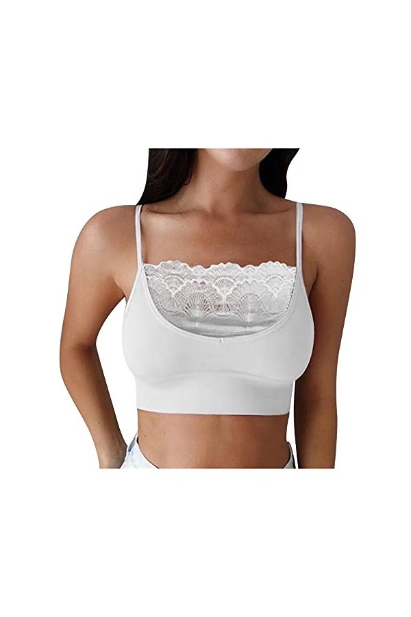 Lingerie Femme Sexy Ensemble Homme Sexy Hot y.2k Strapless Vest Bralette Femmes Ajustement Bras Pousser vers Le Haut Sticky E