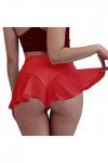 Culotte sexy pour femme, rouge, XXXXL