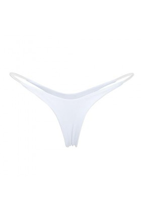 Pantalons Triangle pour Femme en Pur Coton et Soie Culottes Stretch Shorts de Absorbante Menstruelle Slips Couleur Unie Elega