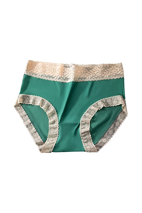 String Couleur Unie Femme Pantalons Triangle Stretch 2023 Nouveau en Pur Coton et Soie Slips de Absorbante Menstruelle Culott