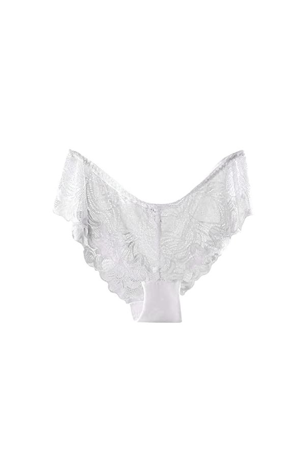 Pantalons Triangle pour Femme Stretch Culottes en Pur Coton et Soie Shorts de Absorbante Menstruelle Slips Couleur Unie Coqui