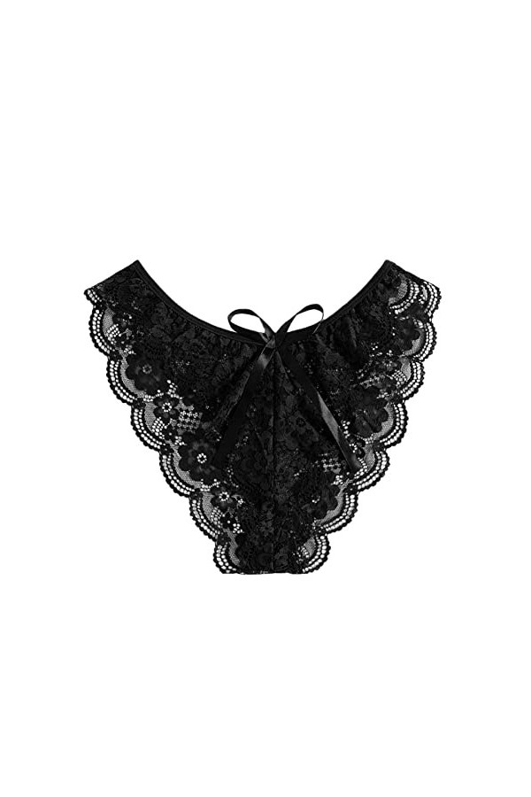 Mosstars Culotte sous-Vetements Culotte Taille Basse Tanga Sexy Culotte en Dentelle pour Femmculottes pour Femmes Crochet Den