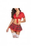 2023 Été Automne Hiver Femmes Mode Cosplay Écolière Lingerie Jeu de rôle Ensemble de lingerie Sexy Étudiant Costumes Rouge Pl