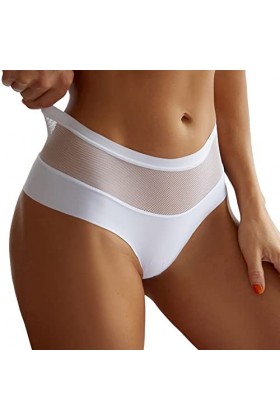 Lingerie Femme Sexy Ensemble Homme Sexy Hot y20k Femmes Maille Arc brodé Dentelle Transparent String Sexy sous-vêtements Dos 