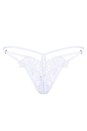 ADMAY 2023 New y26k Style Lingerie Femmes Culottes brodées Creuses Taille Basse Taille Sexy côté Thong Ouvert Culotte étirée 