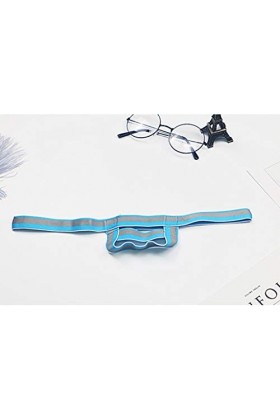 Sous-vêtement sexy creux pour homme, bleu ciel, M