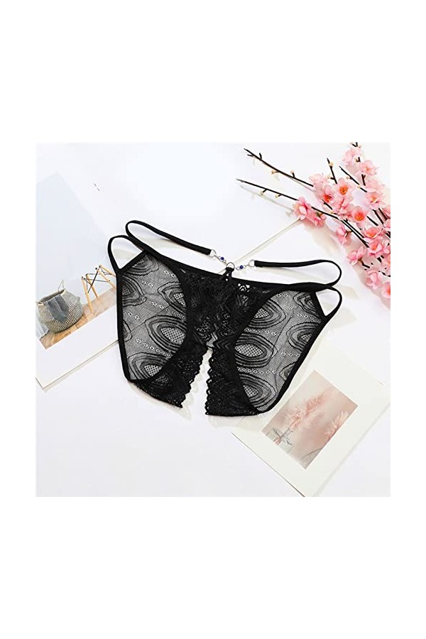 ADMAY 2023 New y29k Style Lingerie Femmes Sexy Slim Strap Culotte Dentelle Jacquard Culotte Ouverte Entrejambe Débardeur Mail