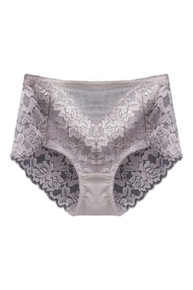 Lingerie Femme Sexy Ensemble Homme Sexy Hot y20k Culotte en Dentelle Sexy Taille Moyenne pour Femme Transparente Grey, XL 