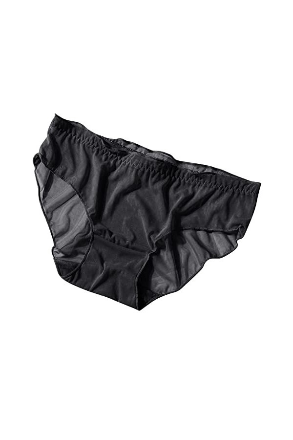 Générique Lingerie Sexy Femme Culotte Transparente en Maille pour Femmes légère et Respirante en Dentelle Coton Entrejambe Ta