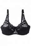 HANXIULIN Soutien-gorge à bonnets pleins pour femme - Bustier - Coupe push-up - Soutien-gorge à armatures - Avec bustier brod
