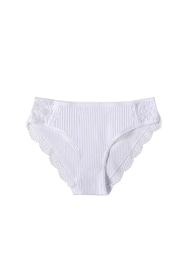 PANPANY Culottes pour Femme Femme Sexy Multipack Culotte sans Couture Soutien-Gorge Taille Basse Tanga Slips Multicolore Dent