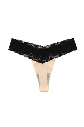 PANPANY Culottes pour Femme Tanga Dentelle sous Vetements Confortables Femme Soutien-Gorge Culotte Multicolore sans Couture M