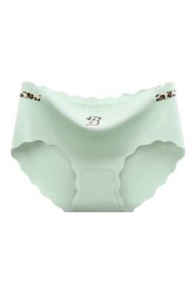 Culottes pour Femme Couleur Unie Slips Taille Haute Shorts en Pur Coton et Soie Pantalons Triangle Stretch Sexy sans Couture 