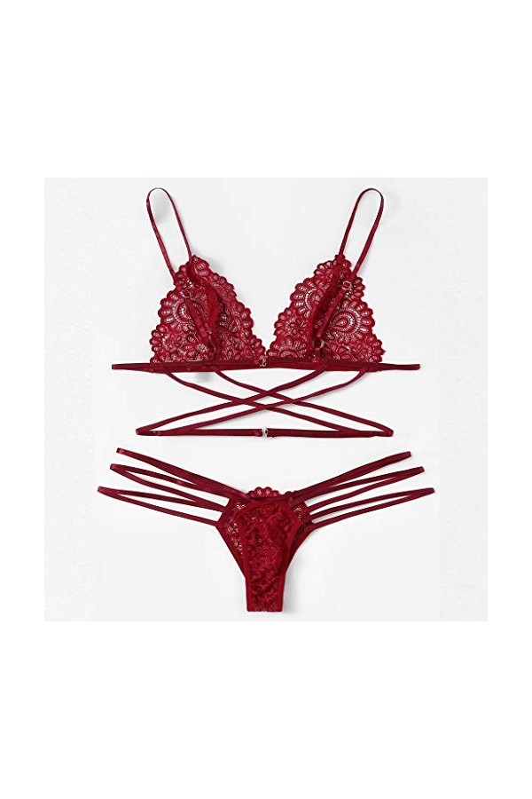 liaddkv Body Doll Dentelle Sous-vêtements Soutien-gorge Sleepwear Bandage Ensemble Femme Sexy Thong Écolière Costume Lingerie